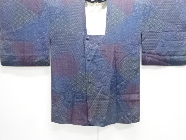 JAPANESE KIMONO / MICHIYUKI COAT / WOVEN CLASSICAL PATTERN 